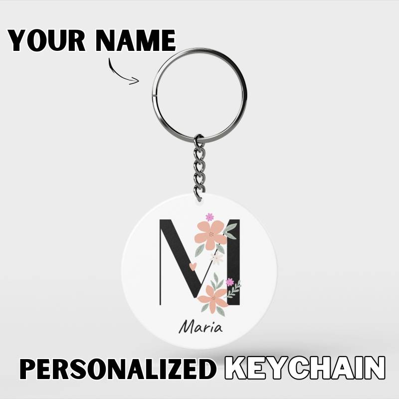 Einzigartiger Namens-Schlüsselanhänger - Für Eine Persönliche Note Unser Personalisierter Schlüsselanhänger Mit Ihrer Initiale Und Ihrem Namen von YOUCUPSTORE