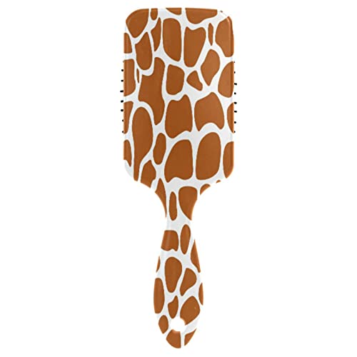 Haarbürste für Damen Mädchen, Tier Giraffenhautdruck Paddel Bürste Haarbürste Luftkissen Kamm für alle Haartypen von YOUJUNER
