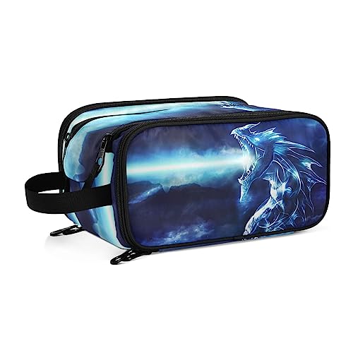 Kulturbeutel Fantasy-Drache Große Kosmetiktasche Kulturtasche Waschtasche Make Up Tasche Waschbeutel Schminktasche für Damen Mädchen von YOUJUNER