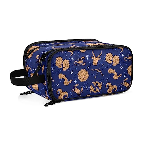 Kulturbeutel Konstellationen drucken Dekor Große Kosmetiktasche Kulturtasche Waschtasche Make Up Tasche Waschbeutel Schminktasche für Damen Mädchen von YOUJUNER