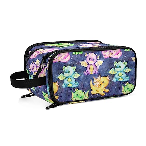 Kulturbeutel Süße Drachenraum Große Kosmetiktasche Kulturtasche Waschtasche Make Up Tasche Waschbeutel Schminktasche für Damen Mädchen von YOUJUNER