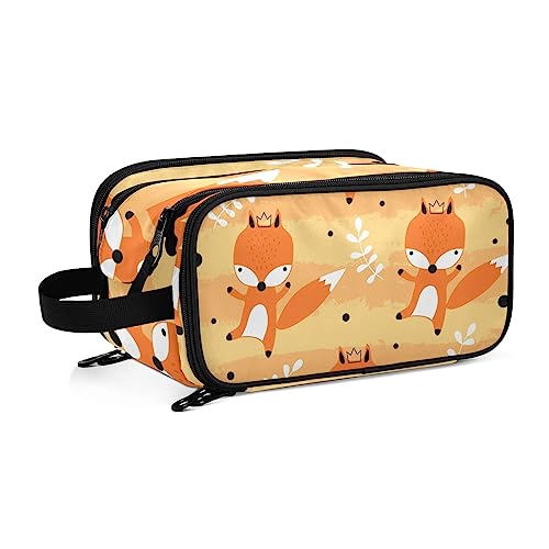 Kulturbeutel süßer Fuchs Große Kosmetiktasche Kulturtasche Waschtasche Make Up Tasche Waschbeutel Schminktasche für Damen Mädchen von YOUJUNER