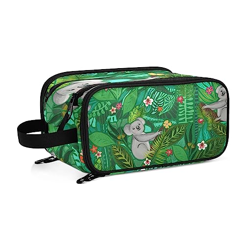 Kulturbeutel süßes Australisches Koala-Muster Große Kosmetiktasche Kulturtasche Waschtasche Make Up Tasche Waschbeutel Schminktasche für Damen Mädchen von YOUJUNER