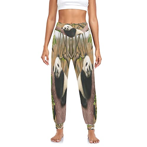 YOUJUNER Damen Haremshose 3D-Tierthema-Panda Yogahose Tanzhose Jogginghose Yoga Pilates Hosen Freizeithosen Yoga Hose von YOUJUNER