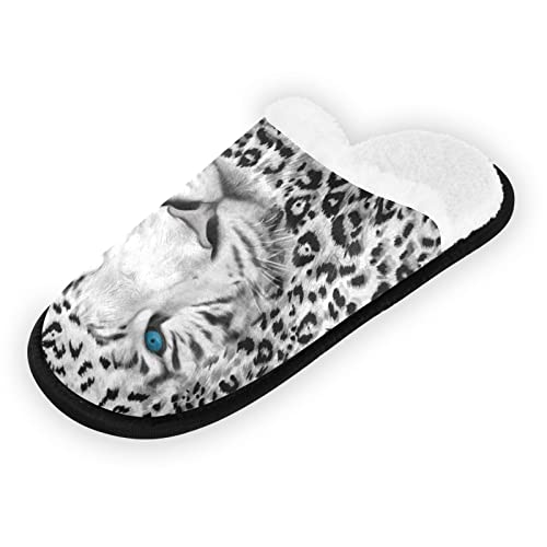 YOUJUNER Damen Hausschuhe Weiß Tiger Print Fuzzy Gemütliche Hausschuhe für Damen Herren Kinder Warme Hausschuhe Bequeme Indoor Schlafzimmer Schuhe, mehrfarbig, 36/39 EU von YOUJUNER