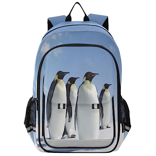 YOUJUNER Kinder Schulrucksack Tier Pinguin Schulranzen Schultasche Sporttasche Backpack für Mädchen Jungen von YOUJUNER