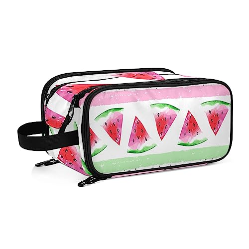 YOUJUNER Make-up-Tasche, Kaninchen, weiß, gepunktet, Reise-, tragbare große Kosmetiktasche, Kulturbeutel, Make-up-Organizer-Tasche für Frauen und Mädchen, Farbe 74, 28*14.5*18cm, Kulturbeutel von YOUJUNER