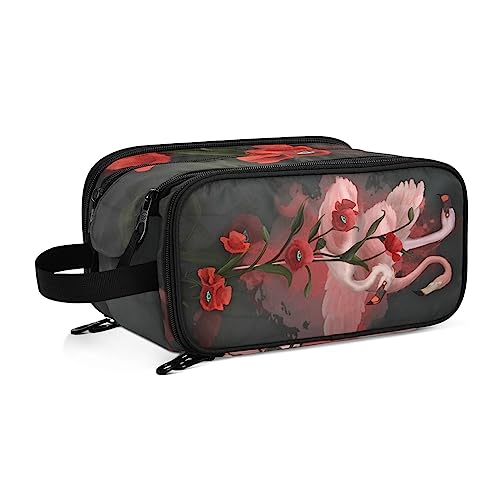 YOUJUNER Make-up-Tasche, Ostereier, Vögel, Muster, Reisen, tragbar, große Kosmetiktasche, Kulturbeutel, Make-up-Organizer-Tasche für Frauen und Mädchen, Farbe 42, 28*14.5*18cm, Kulturbeutel von YOUJUNER