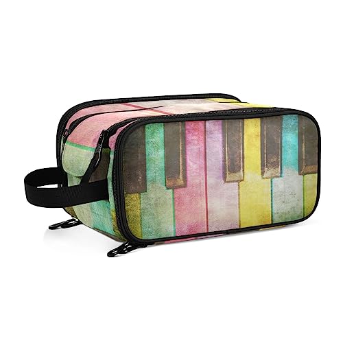 YOUJUNER Make-up-Tasche, tropischer Vogel, Papagei, Reisen, tragbar, große Kosmetiktasche, Kulturbeutel, Make-up-Organizer-Tasche für Frauen und Mädchen, Farbe 74, 28*14.5*18cm, Kulturbeutel von YOUJUNER