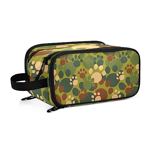 YOUJUNER Make-up-Tasche mit Cartoon-See-Siegel-Muster, tragbar, große Kosmetiktasche, Kulturbeutel, Make-up-Organizer-Tasche für Frauen und Mädchen, Farbe 21, 28*14.5*18cm, Kulturbeutel von YOUJUNER