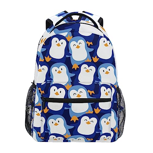 YOUJUNER Schulrucksack süßer Pinguin Jungen Mädchen Schultasche Bookbag Casual Rucksack Reise Rucksack Daypack von YOUJUNER