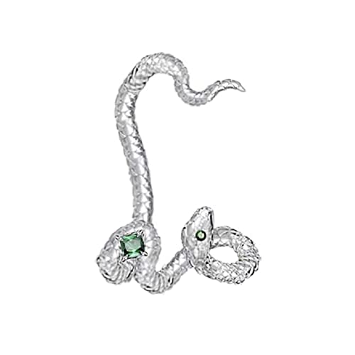 Nischen-Design Schlangenförmige Ohrringe, fortschrittlicher Sinn, Ohrhaken, neuartige Ohrknochen-Clips, Schlangen-Ohrclips für Frauen, 5 cm, Metall, kein Edelstein, 5cm, Metall, Kein Edelstein von YOUNAFEN