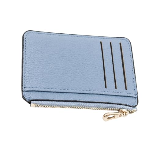 YOUNAFEN Kompakter und vielseitiger Kartenhalter, schlanke Brieftasche für Damen und Herren, perfekt für das tägliche Pendeln und Einkaufen, Himmelblau, 9*12*0.7cm von YOUNAFEN