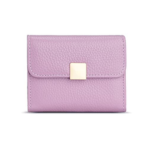 YOUNAFEN Luxuriöse Damen-Kartenhalter, kurze Geldbörse, RFID-Bank, Kreditkarten-Organizer, Unisex, multifunktionale Clutch-Tasche, Violett, as pics show von YOUNAFEN