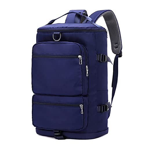 YOUNAFEN Sporttasche, Rucksack, Reisetasche, Wochenendtasche, Reisetasche, Schultertasche, lässiger Tagesrucksack für Damen und Herren, Dunkelblau, 32*20*49cm von YOUNAFEN