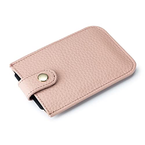 YOUNAFEN Vintage Blocking Wallet Slim Credit Card Holder for Men Women Mini Cards for Cas, Pink, as pics show von YOUNAFEN