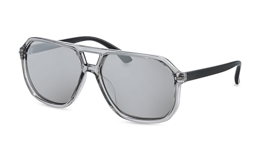 Young Spirit Herren Retro Pilotenbrille – Große Flieger-Sonnenbrille mit Doppelsteg, 100% UV-Schutz, Leicht & Haltbar F2513325 von YOUNG SPIRIT LONDON