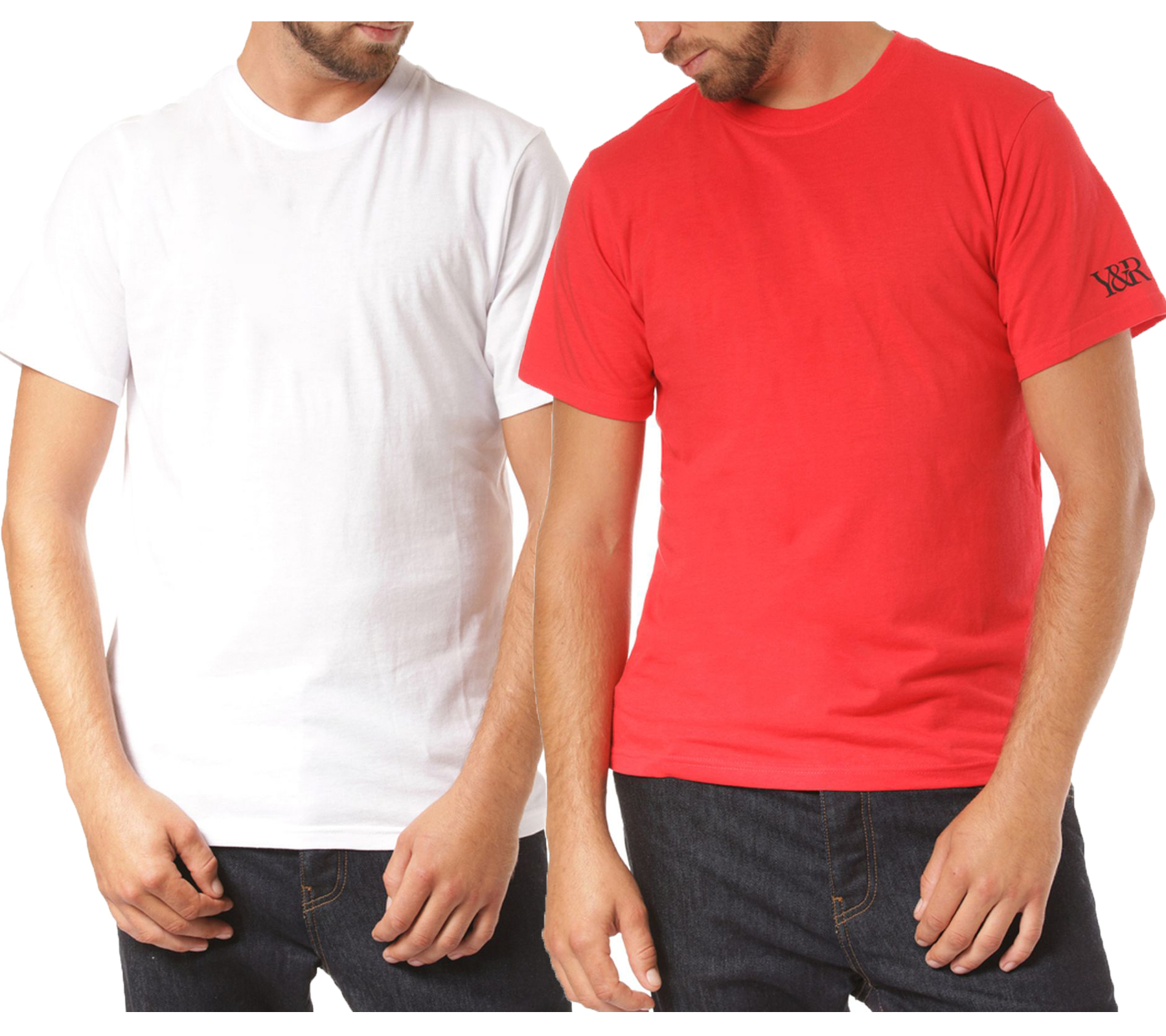 YOUNG & RECKLESS Savannah Herren T-Shirt Baumwoll-Shirt mit Rückenprint 110011 Weiß oder Rot von YOUNG  & RECKLESS