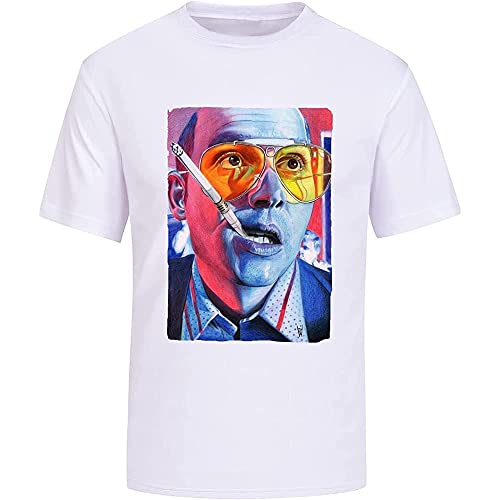 Fear and Loathing in Las Vegas T-Shirt Funny Men T-Shirt Graphic Unisex Casual T-Shirt White von YOUPO