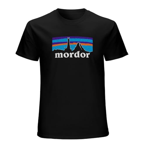 Mordor Personalised Für Herren Und Damen, Motiv: Herr Der Frodo, Die Ringe, Sam Sauron, Symbol, Turm-Logo Short Sleeve T-Shirt Black L von YOUSICHUANG