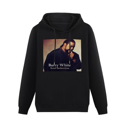 YOUSICHUANG Barry White Hoody Soul Seduction Vinyl Cd Cover Hoodie Hoody Unisex Ptinted Hoodies Long Sleeve Men's Hooded with Pocket Black XL von YOUSICHUANG
