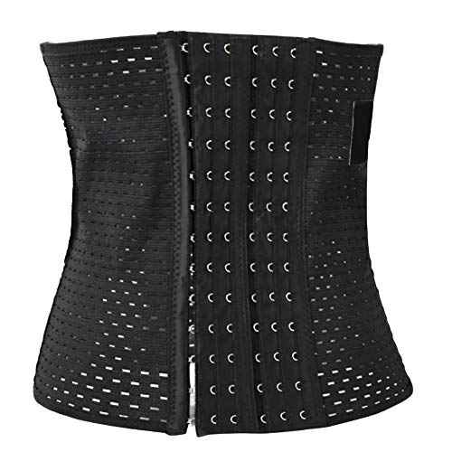 YOUTHINK Frauen Taille Trainer, Lady Frauen Body Shaper Postpartum Abnehmen Gürtel Bustiers Korsetts Waist Trainer Korrektur Körperzubehör Sport Unterbrust Corset (3XL-Schwarz) von YOUTHINK