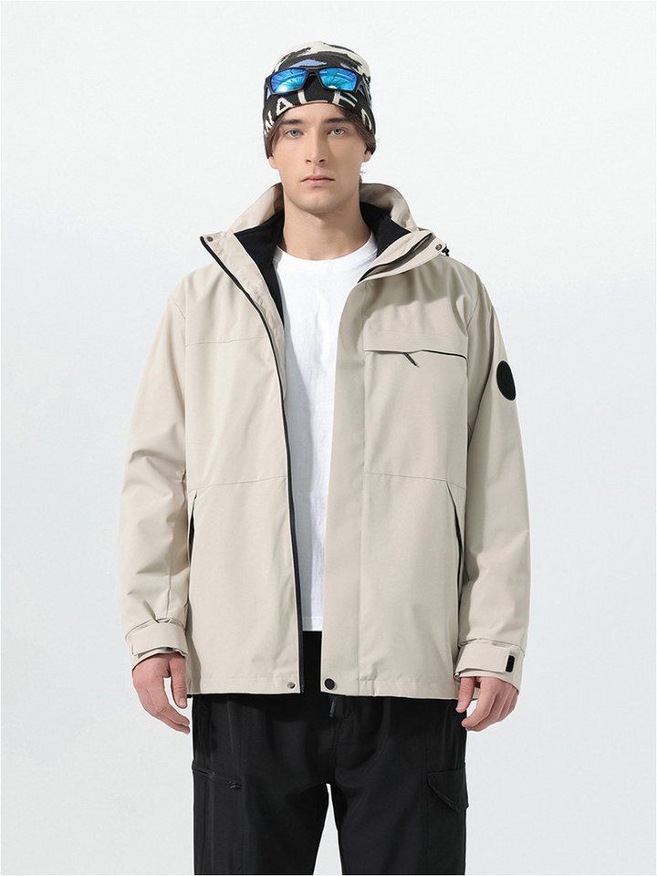 YOUTHUP 3-in-1-Funktionsjacke Herren 3-in-1 Outdoor-Jacke mit Kapuze von YOUTHUP