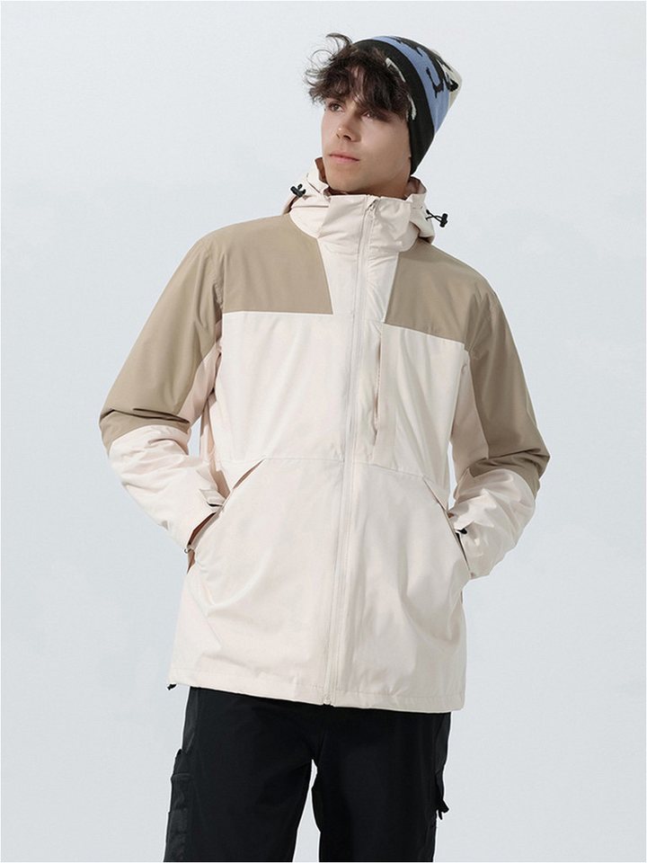 YOUTHUP 3-in-1-Funktionsjacke Herren 3-in-1 Outdoor Kontrastjacke von YOUTHUP