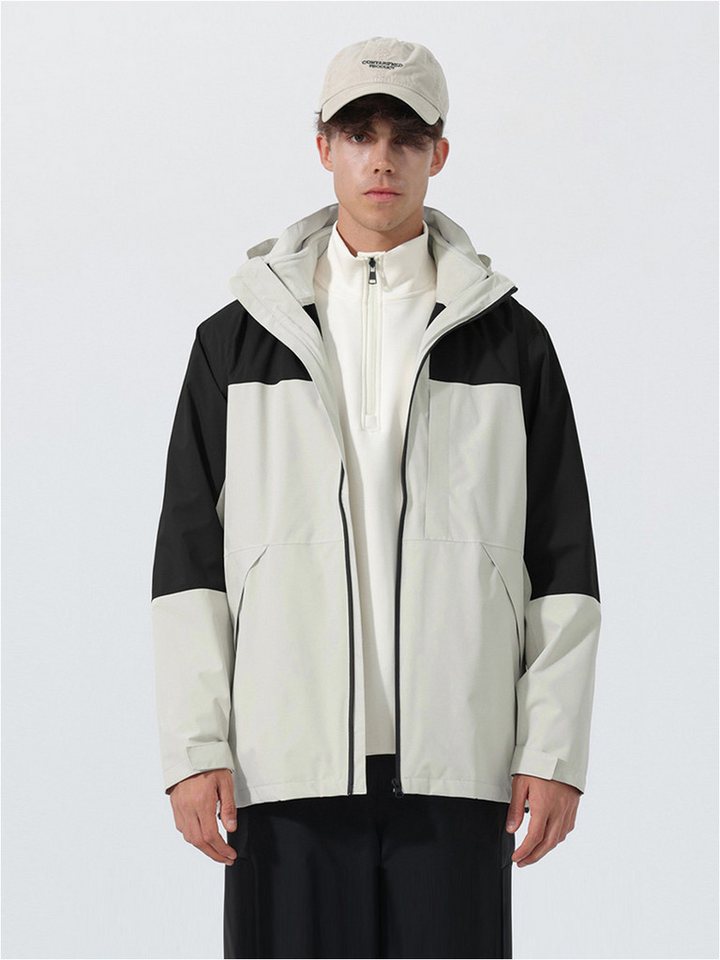 YOUTHUP 3-in-1-Funktionsjacke Herren 3-in-1 Outdoor Kontrastjacke von YOUTHUP