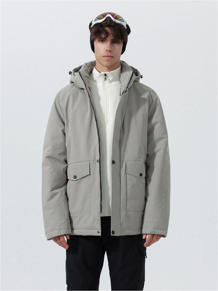 YOUTHUP Daunenjacke Herren Winter-Kapuzenjacke im lockeren Schnitt für Freizeit von YOUTHUP