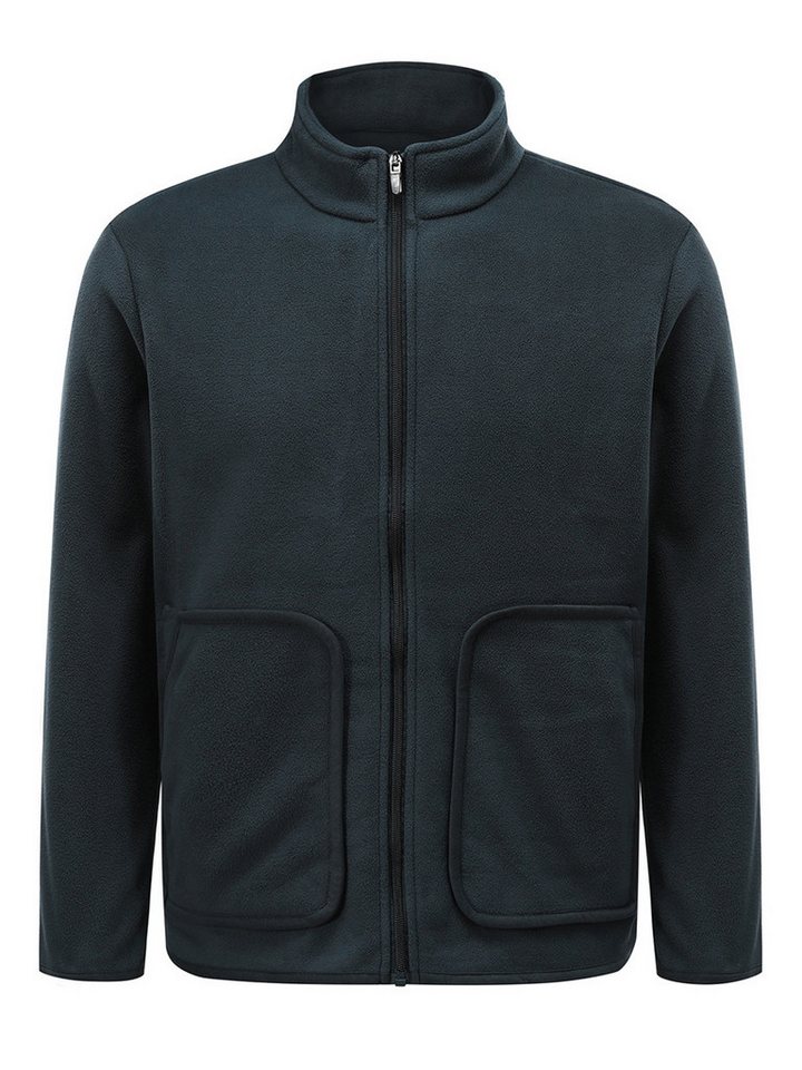 YOUTHUP Fleecejacke Herren Fleecejacke Stehkragen Warm Übergangsjacke Outdoor Strickjacke von YOUTHUP