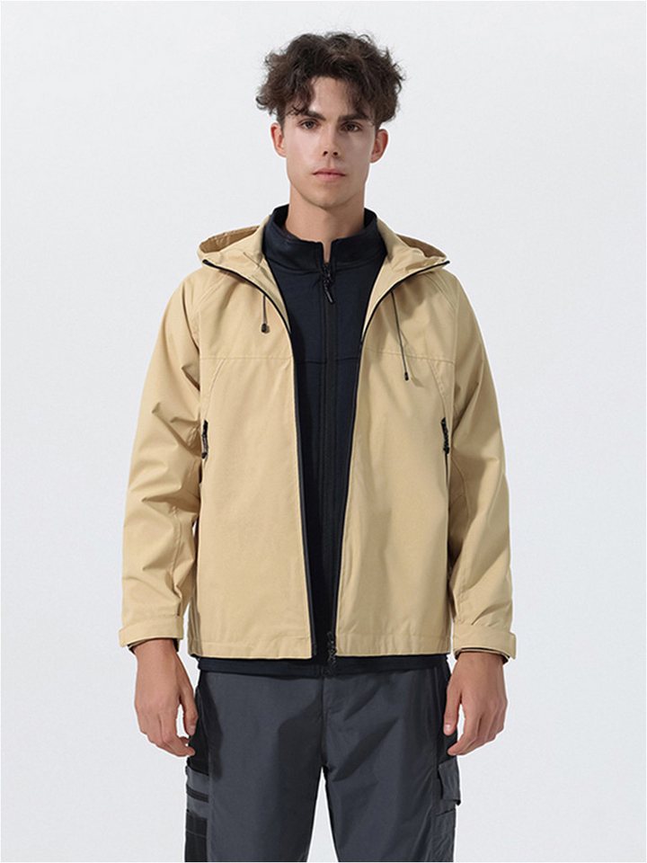 YOUTHUP Funktionsjacke Herren Freizeit-Outdoorjacke mit Kapuze von YOUTHUP