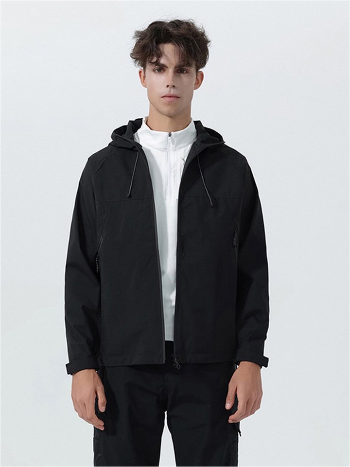 YOUTHUP Funktionsjacke Herren Freizeit-Outdoorjacke mit Kapuze von YOUTHUP