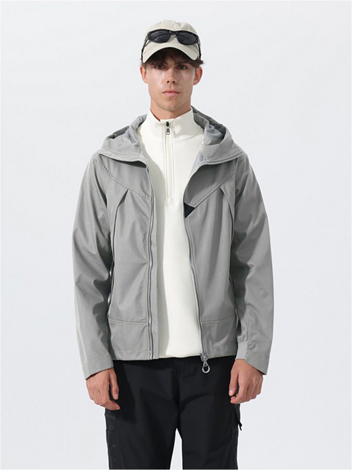 YOUTHUP Funktionsjacke Herren Leichte Outdoorjacke mit Kapuze von YOUTHUP