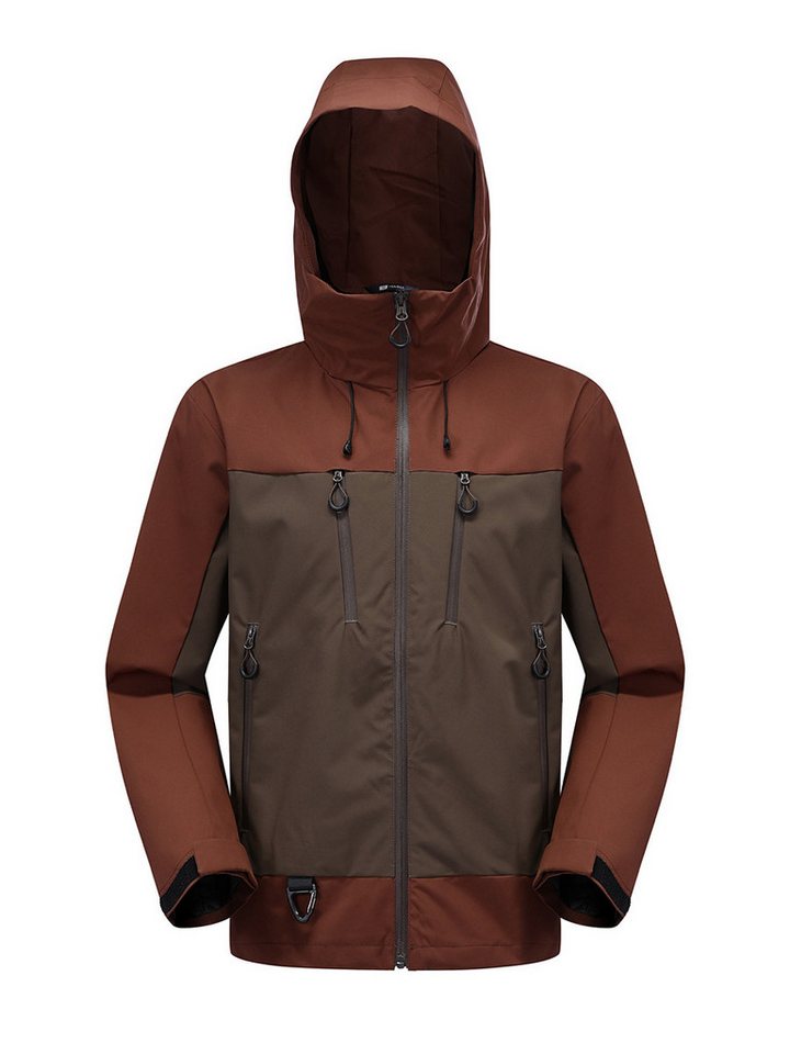 YOUTHUP Funktionsjacke Herren-Outdoorjacke mit Haken, wasserdicht und winddicht von YOUTHUP