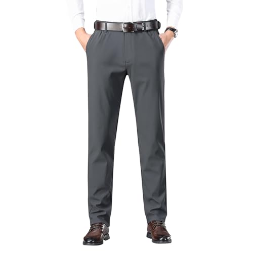 YOUTHUP Herren Golf-Stretchhose Elastische Taille Freizeit Golfhose Outdoor Tapered Sportshose, Grau, 40 YOUTHUP Herren Golf-Stretchhose Elastische Taille Freizeit Golfhose Outdoor Tapered Sportshose, Grau, 40 von YOUTHUP