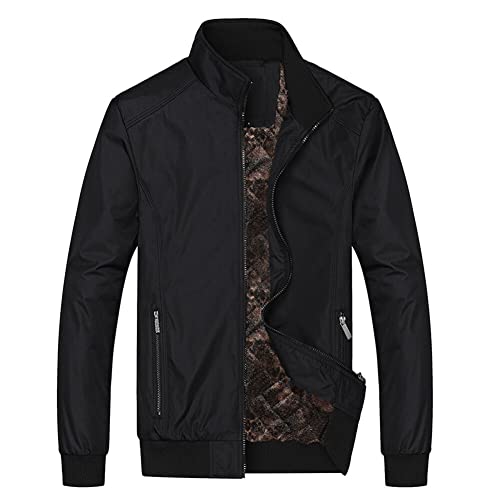 YOUTHUP Herren Jacke Regular Fit Sommer Übergangsjacke Leichtgewicht Freizeitjacke Bomber Sportjacke von YOUTHUP