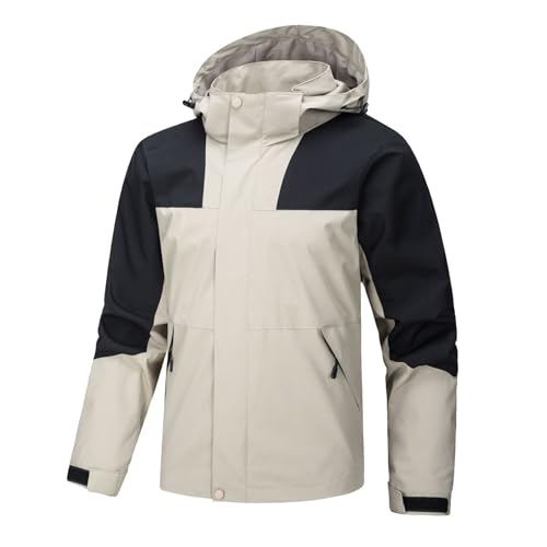 YOUTHUP Herren Regenjacken Leichte Wasserdichte Windjacke mit Kapuze Wanderjacke Fahrradjacke Outdoorjacke YOUTHUP Herren Regenjacken Leichte Wasserdichte Windjacke mit Kapuze Wanderjacke Fahrradjacke Outdoorjacke von YOUTHUP