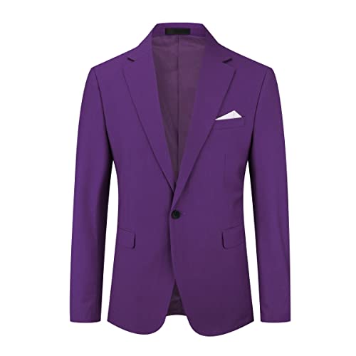 YOUTHUP Herren Sakko Slim Fit Anzugjacke für Business Hochzeit Freizeit Sportsakko 1 Knöpfen Blazer YOUTHUP Herren Sakko Slim Fit Anzugjacke für Business Hochzeit Freizeit Sportsakko 1 Knöpfen Blazer von YOUTHUP