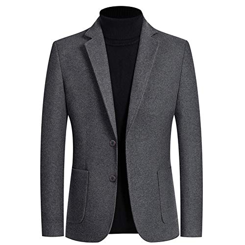 YOUTHUP Herren Sakko Regular Fit Wolle Wintersakko Freizeit Business Anzugjacke Sportlich Blazer Jacke von YOUTHUP