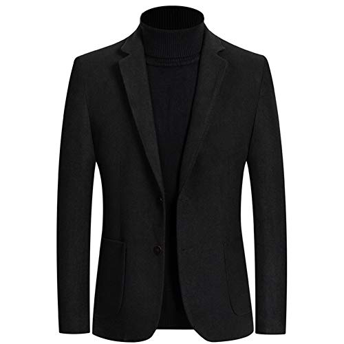 YOUTHUP Herren Wolle Sakko Slim Fit Wintersakko Männer Modern Freizeit Business Anzugjacke von YOUTHUP