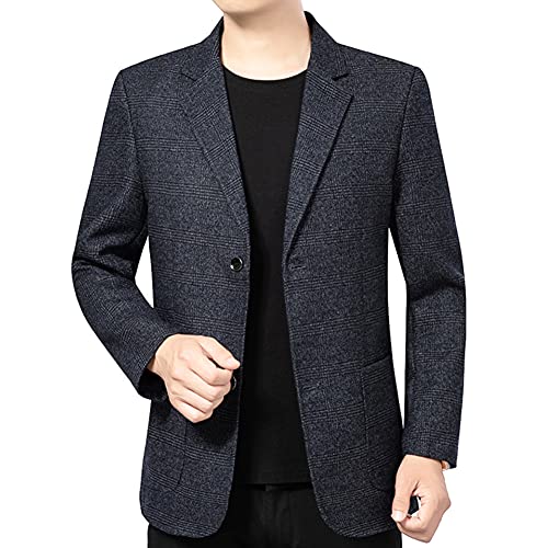 YOUTHUP Sakko Herren Vintage Kariert Sakkos Blazer Regular Fit Business Hochzeit Party Anzugjacke von YOUTHUP