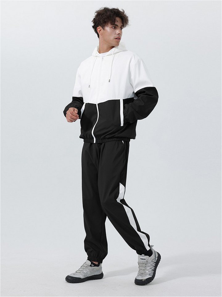 YOUTHUP Sportanzug, Herren Colorblock-Trainingsanzug für Frühling und Herbst von YOUTHUP