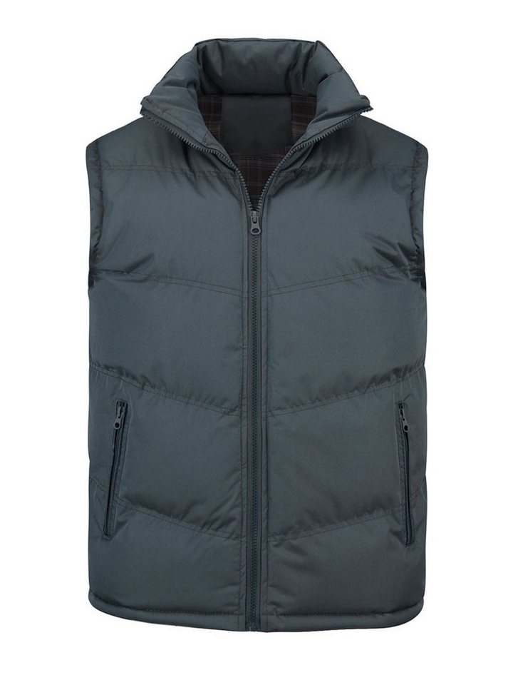 YOUTHUP Steppweste Herren Dicke Freizeit Winterweste mit Stehkragen von YOUTHUP