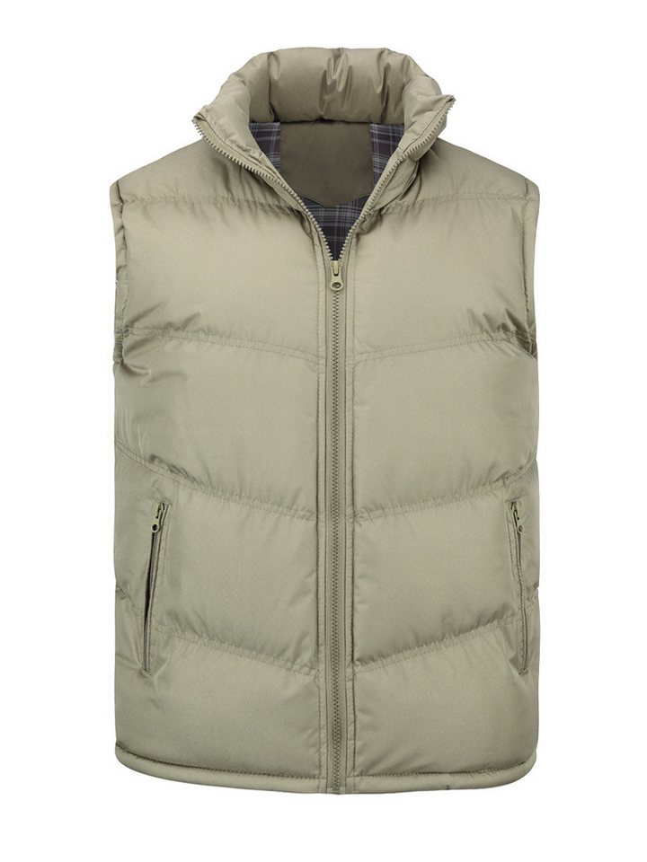 YOUTHUP Steppweste Herren Dicke Freizeit Winterweste mit Stehkragen von YOUTHUP