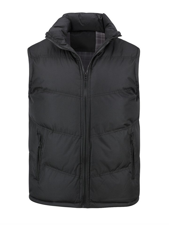 YOUTHUP Steppweste Herren Dicke Freizeit Winterweste mit Stehkragen von YOUTHUP