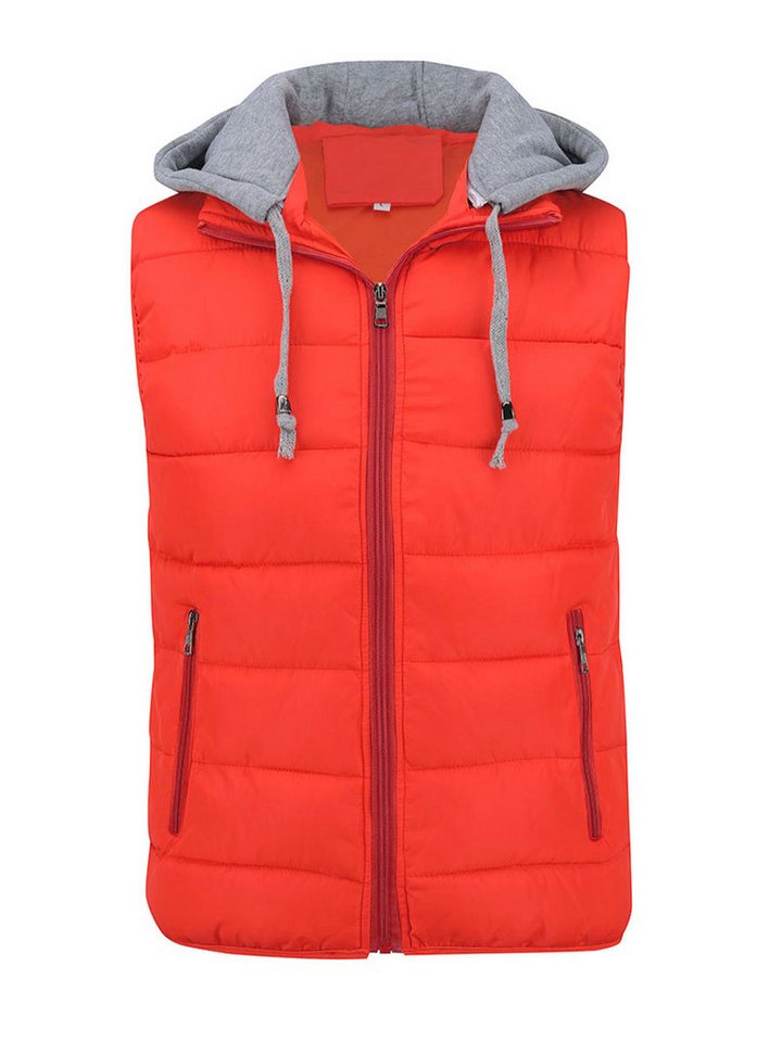 YOUTHUP Steppweste Herren Dicke Winterweste mit Kapuze von YOUTHUP