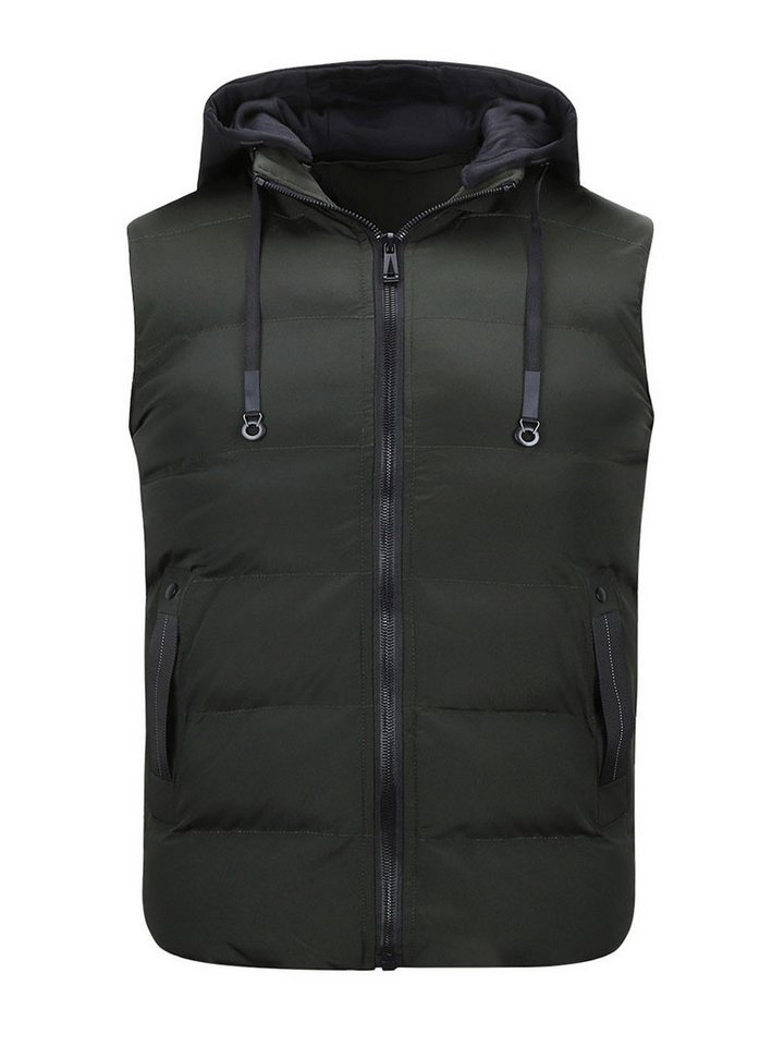 YOUTHUP Steppweste Herren winddichte Steppweste mit Kapuze von YOUTHUP