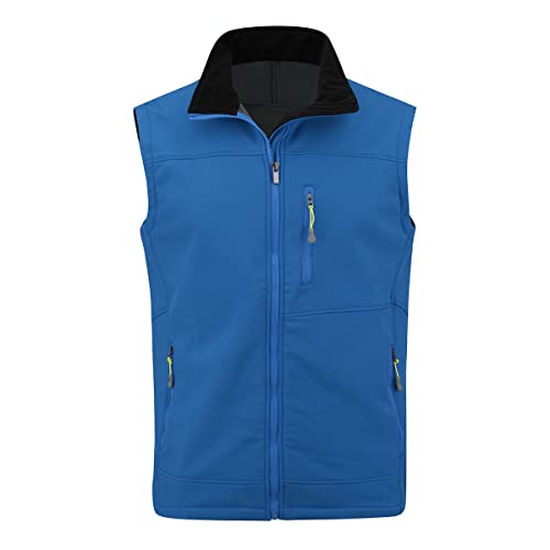 YOUTHUP Weste Herren Wasserdichte Softshellweste Outdoor Leichte Winddichte Fleece Herrenweste Ärmellose Jacke, Blau, M YOUTHUP Weste Herren Wasserdichte Softshellweste Outdoor Leichte Winddichte Fleece Herrenweste Ärmellose Jacke, Blau, M von YOUTHUP