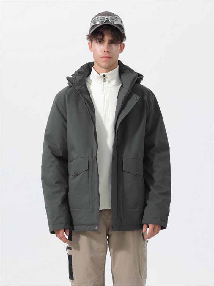 YOUTHUP Winterjacke Herren Winter-Kapuzenjacke im lockeren Schnitt für Freizeit von YOUTHUP